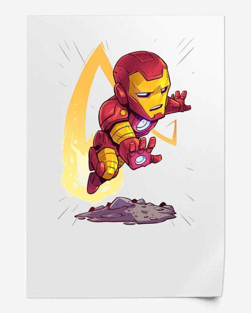 Print Blanco de Chibi Iron Man
