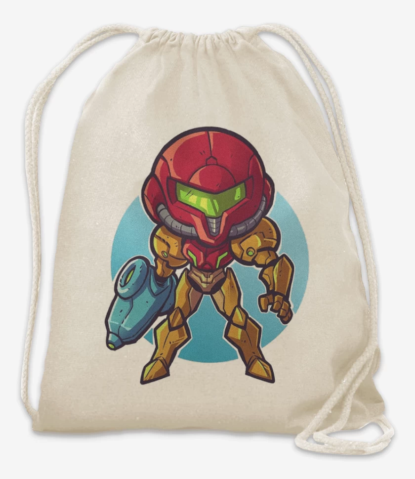 Mochila Blanco de Chibi Metroid