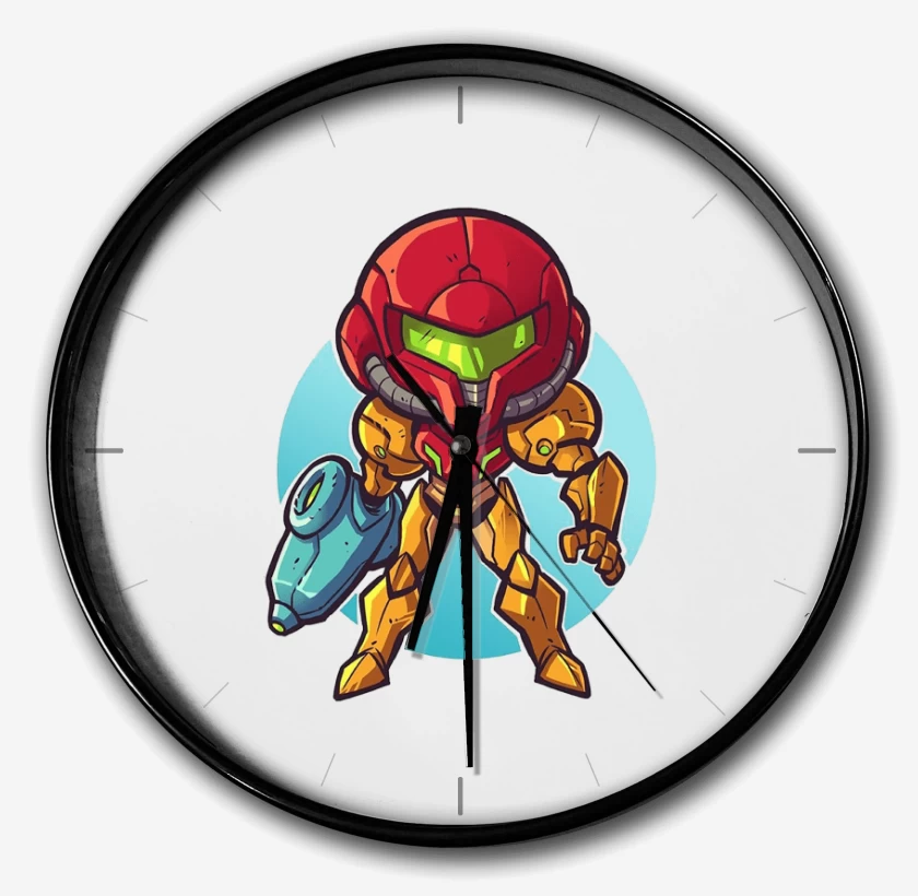 Reloj Blanco de Chibi Metroid