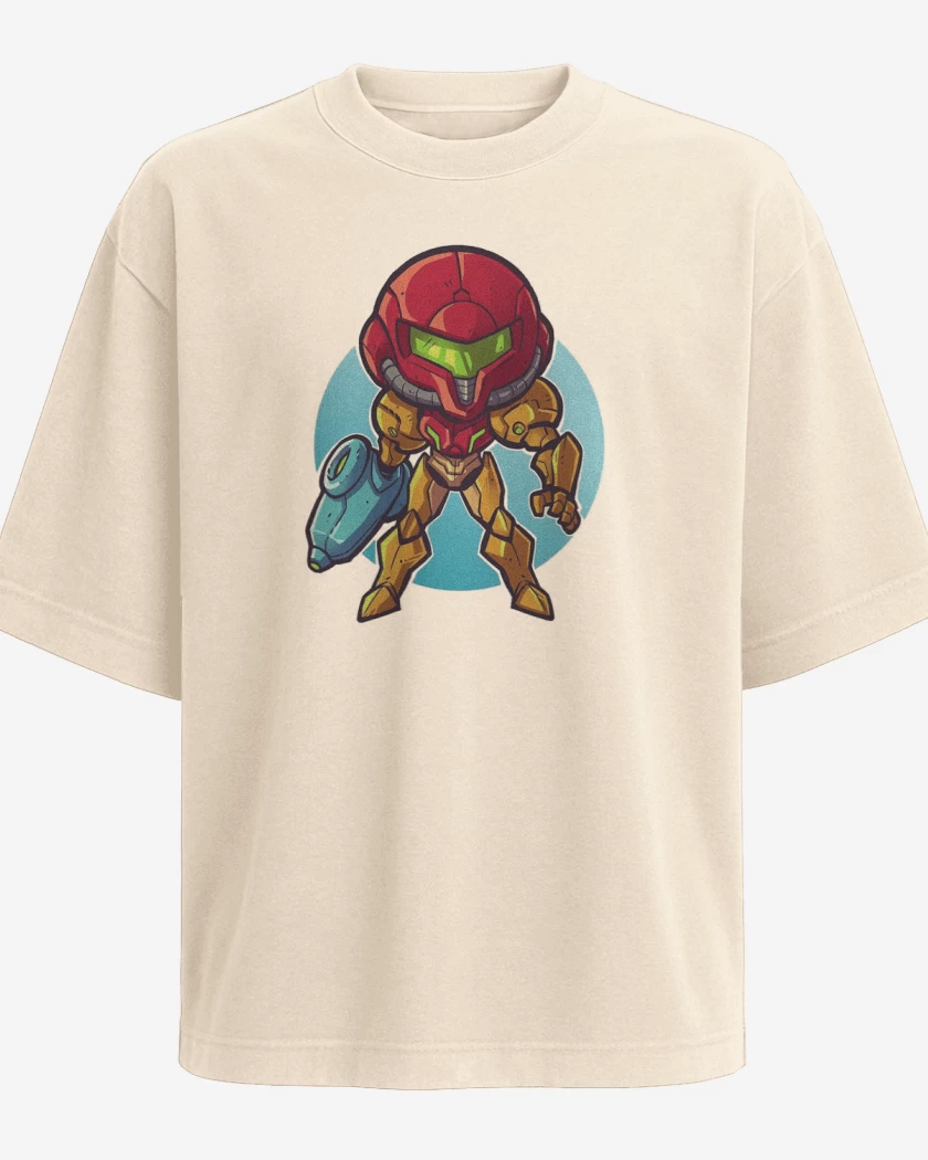Polera Oversize Chibi Metroid