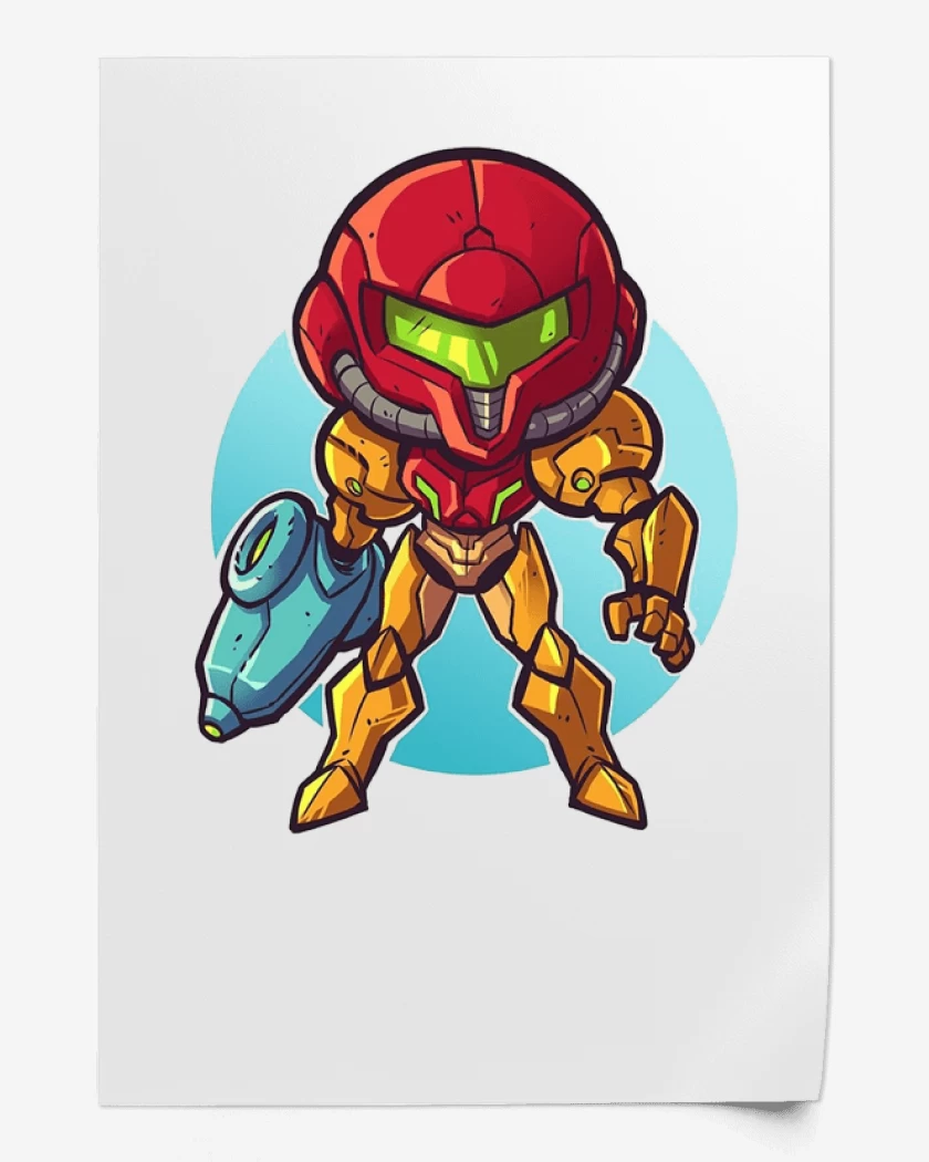 Print Blanco de Chibi Metroid