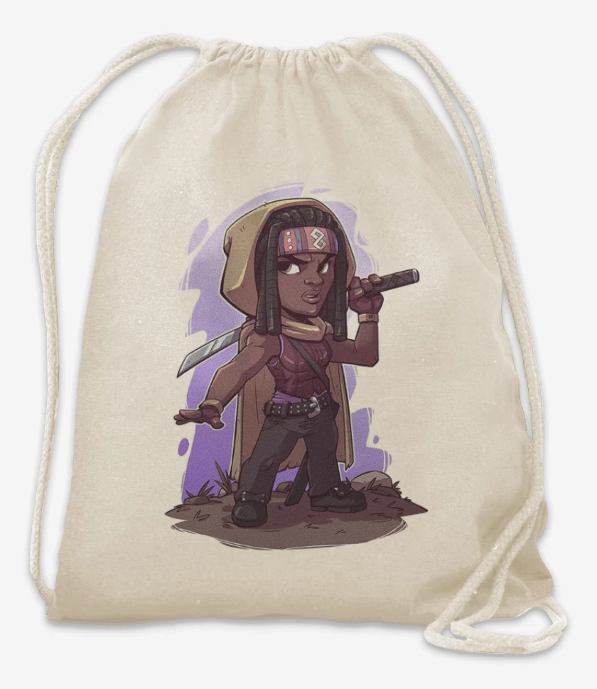 Mochila Blanco de Chibi Michonne