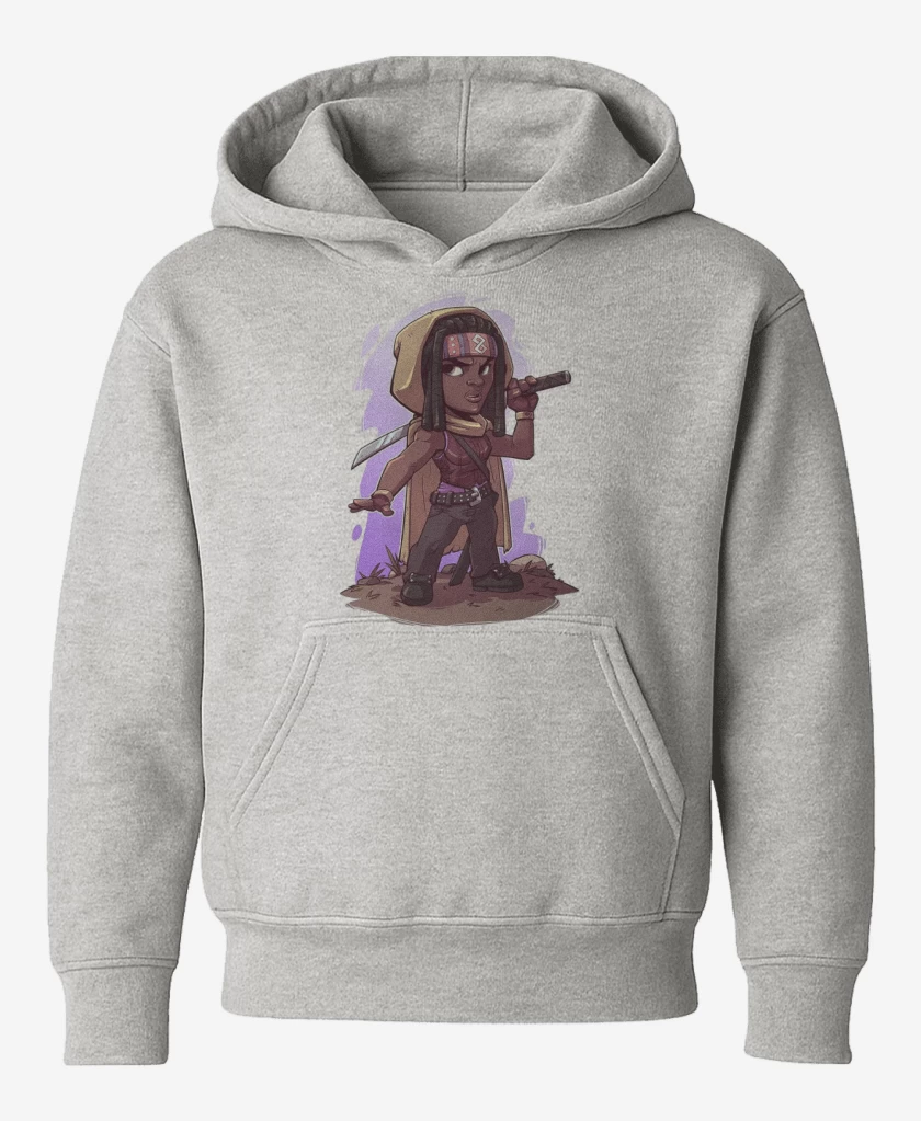 Poleron de niño Gris Melange de Chibi Michonne