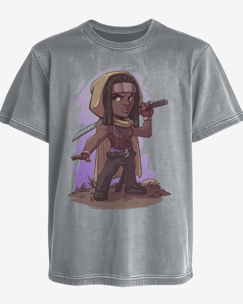 Polera desgastada Chibi Michonne