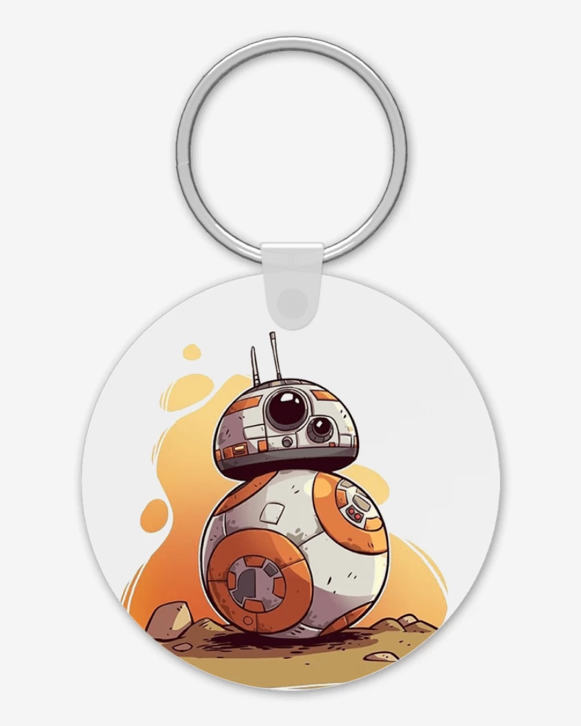 Llavero Blanco de Chibi BB8