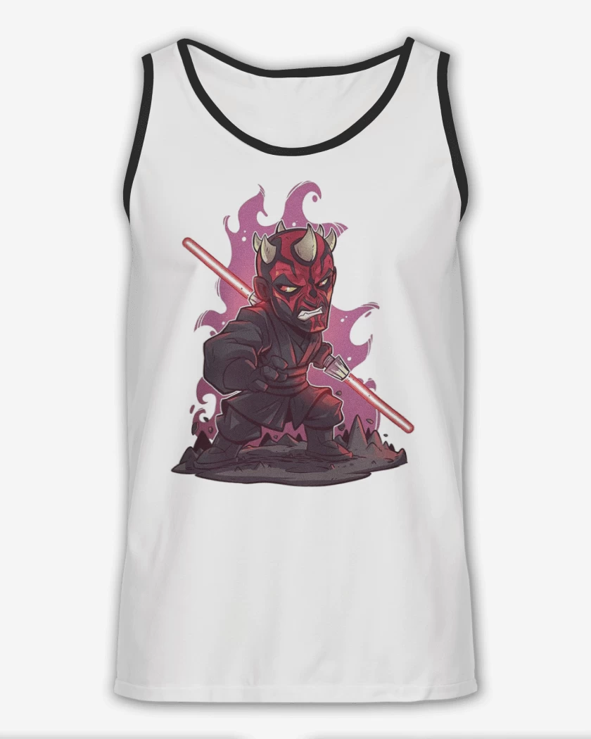 Sudadera Blanco de Chibi Dath Maul