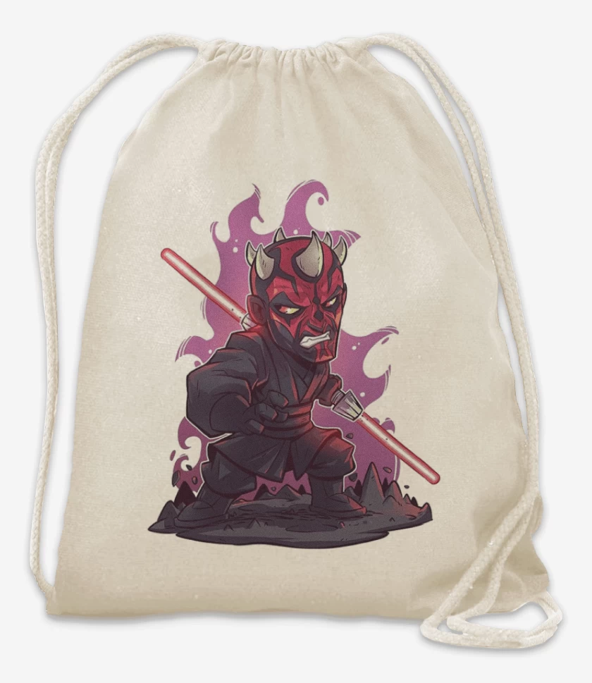 Mochila Blanco de Chibi Dath Maul