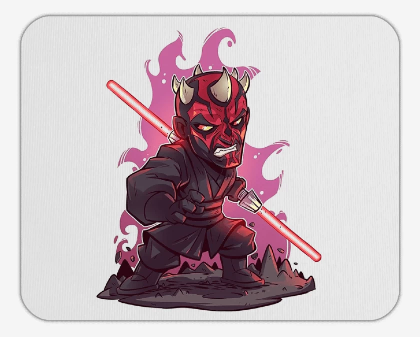 Mousepad Blanco de Chibi Dath Maul