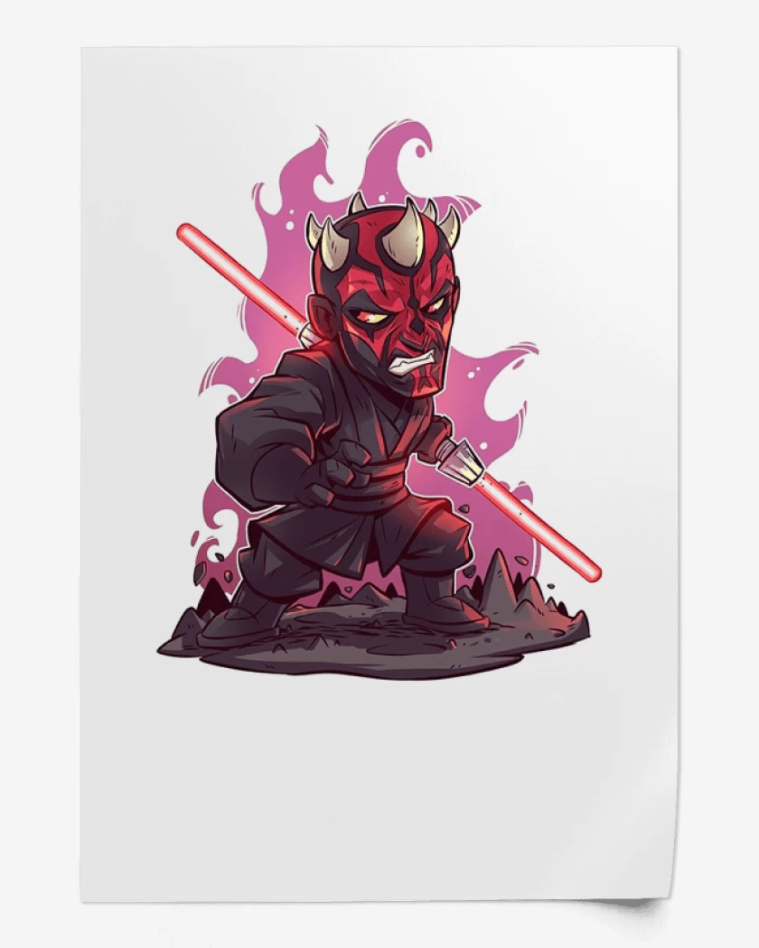 Print Blanco de Chibi Dath Maul