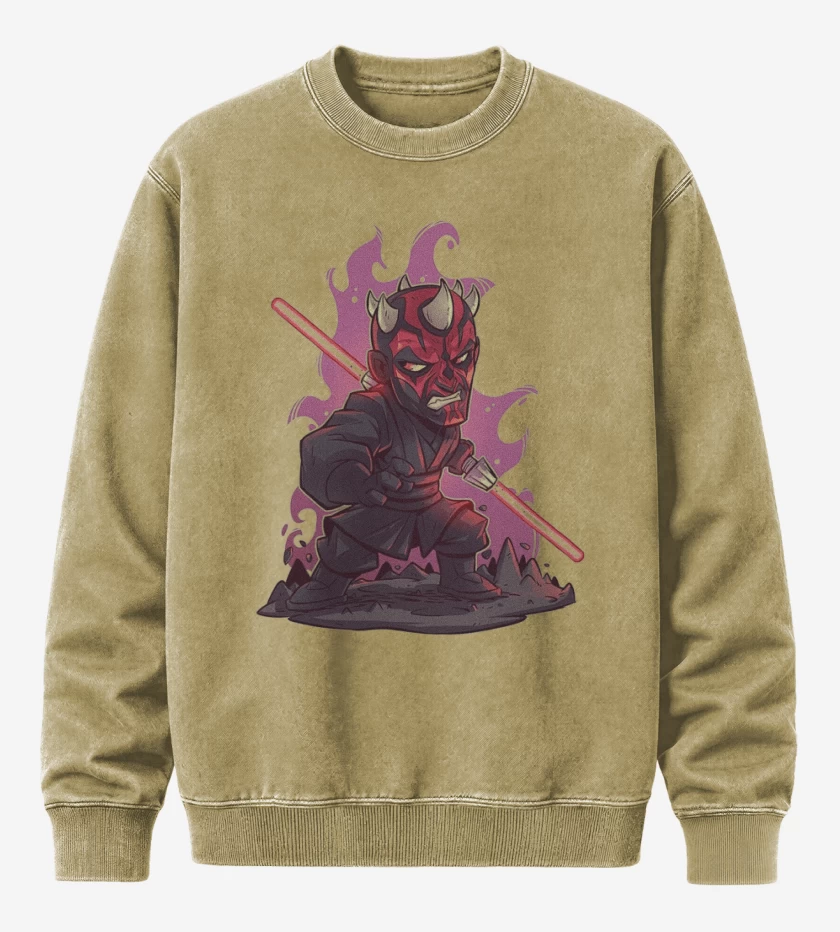 Poleron Polo Acid Wash Beige de Chibi Dath Maul