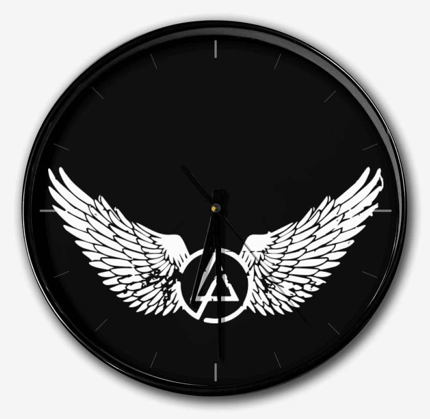 Reloj Negro de Alas