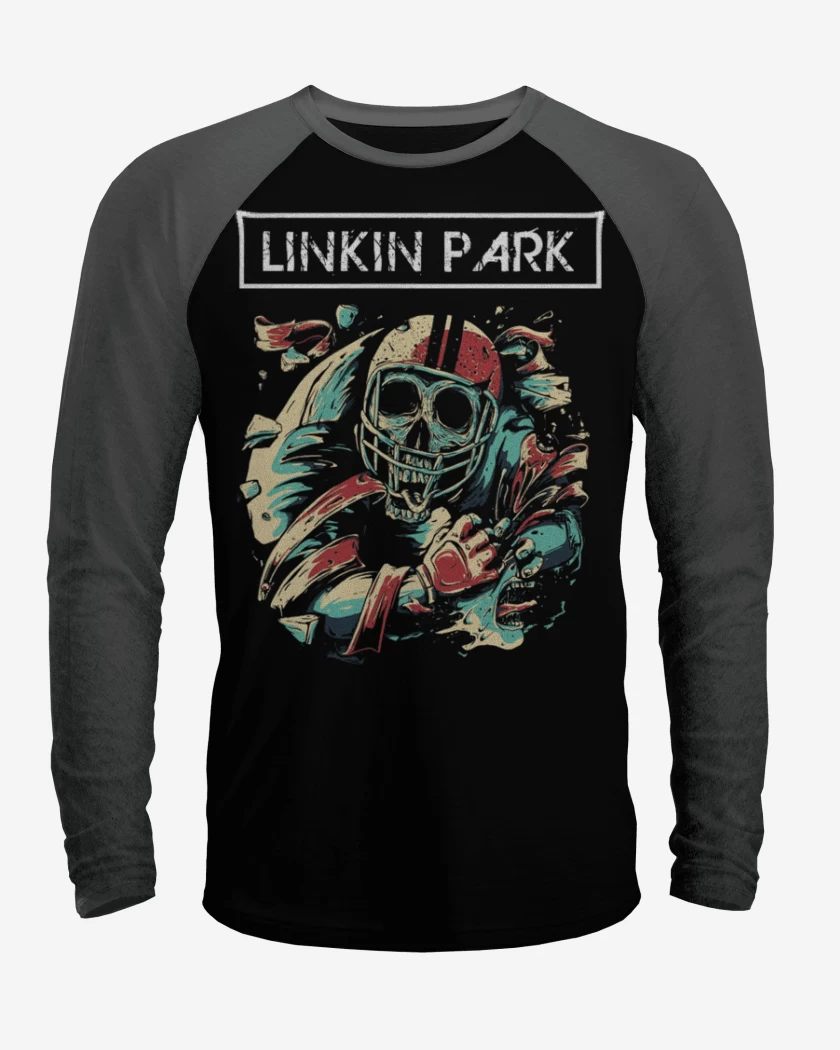 Polera Raglan Negro / Negro Heather de Park 2