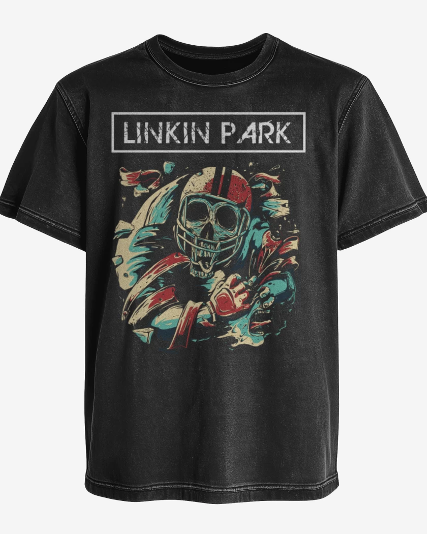 Polera desgastada Negro de Park 2