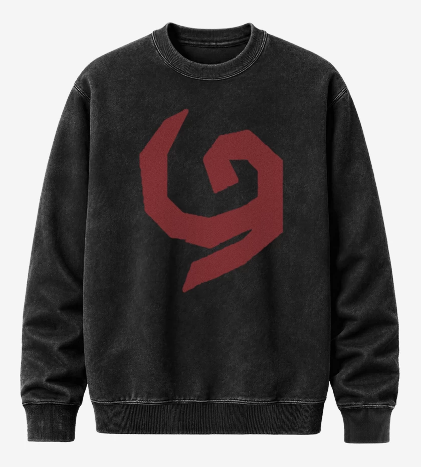 Poleron Polo Acid Wash Negro de The Legend Of Zelda - Kokiri Shield