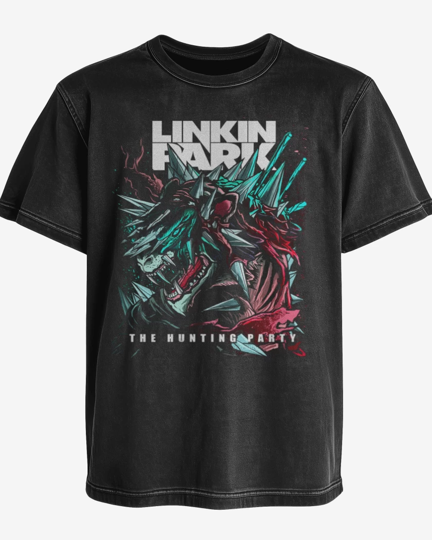 Polera desgastada Negro de The hunting party