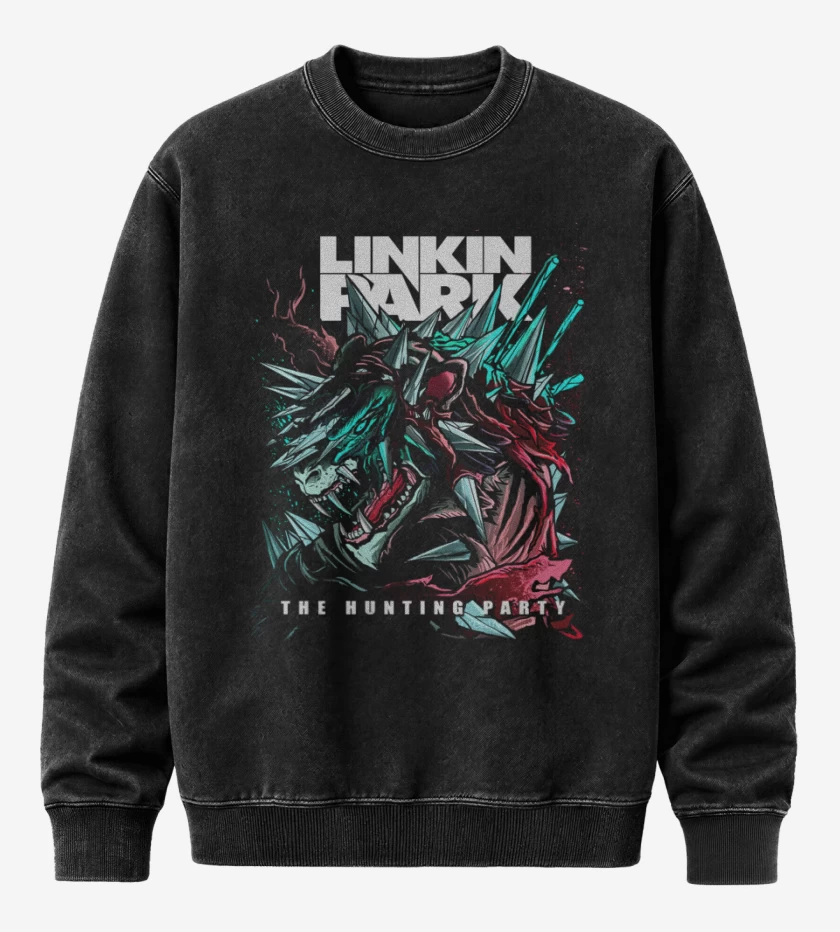 Poleron Polo Acid Wash Negro de The hunting party