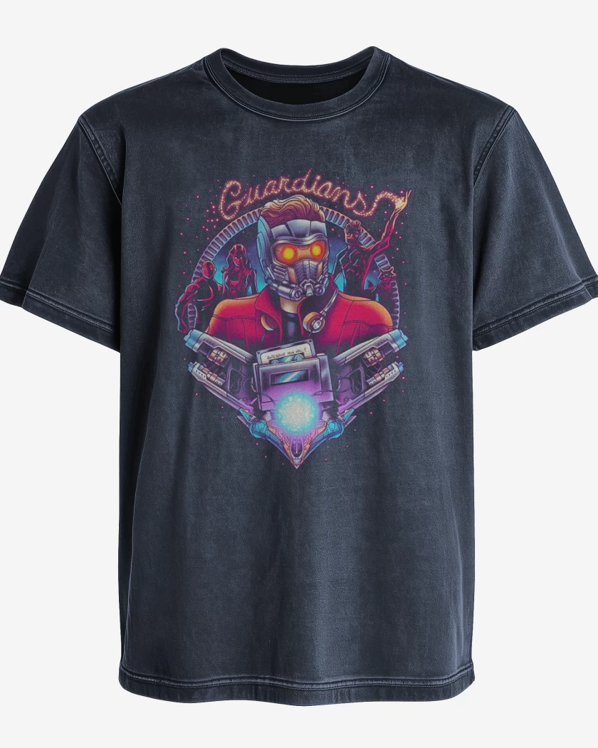 Polera desgastada Azul Marino de Guardianes de la Galaxia