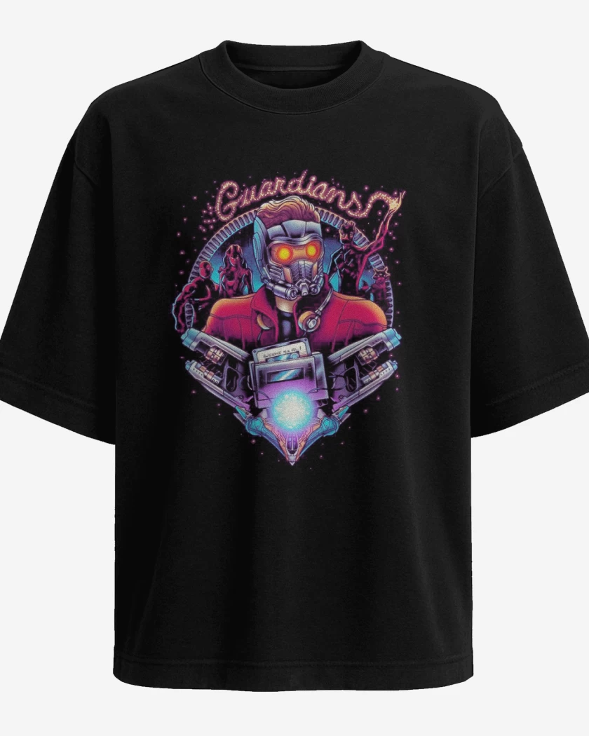 Polera Oversize Negro de Guardianes de la Galaxia