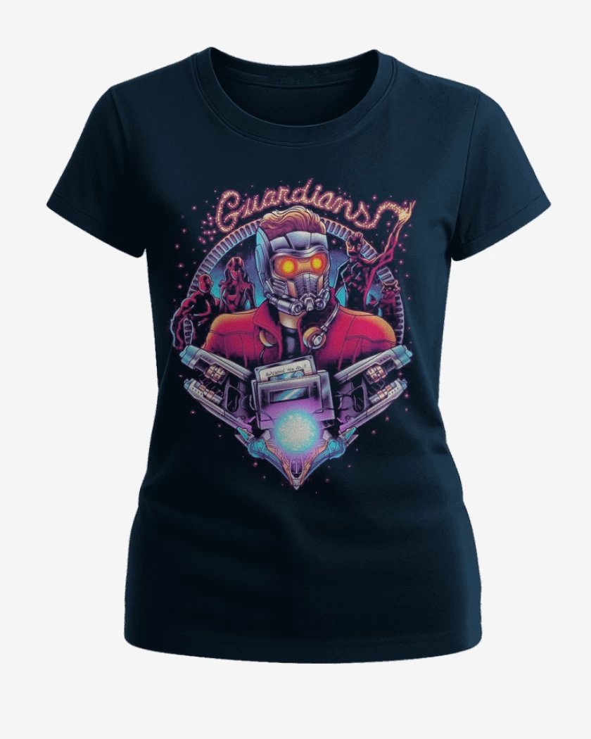 Polera de Mujer Azul Marino de Guardianes de la Galaxia