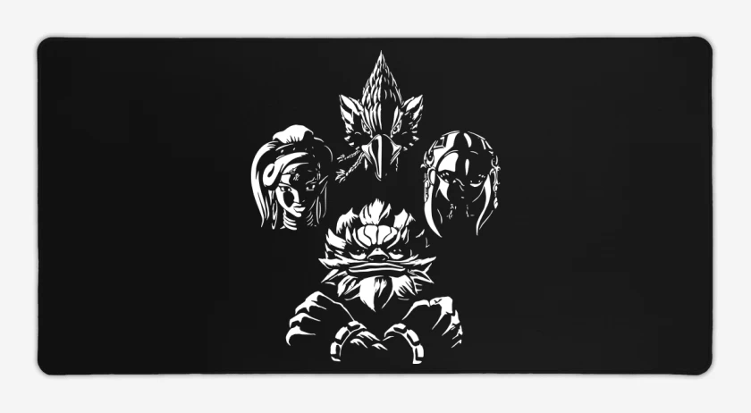 Mouse pad Gamer Negro de Champions rhapsody