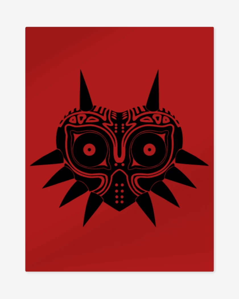 Print metalico Rojo de The Legend Of Zelda - Majoras Mask