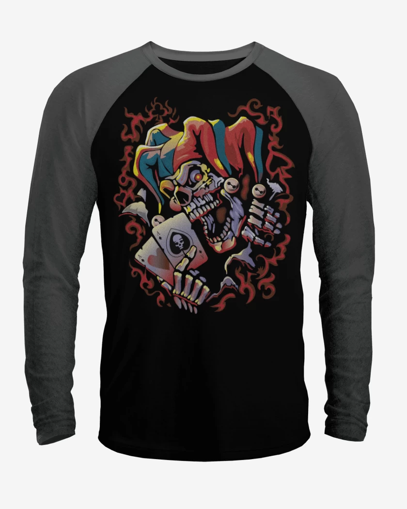 Polera Raglan Negro / Negro Heather de Payasin
