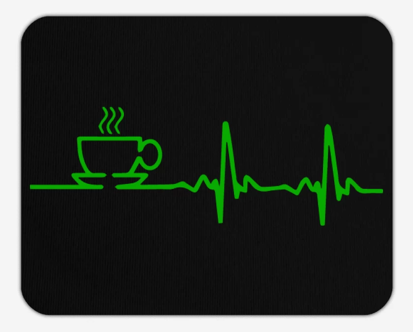 Mousepad Negro de Pulso cafe