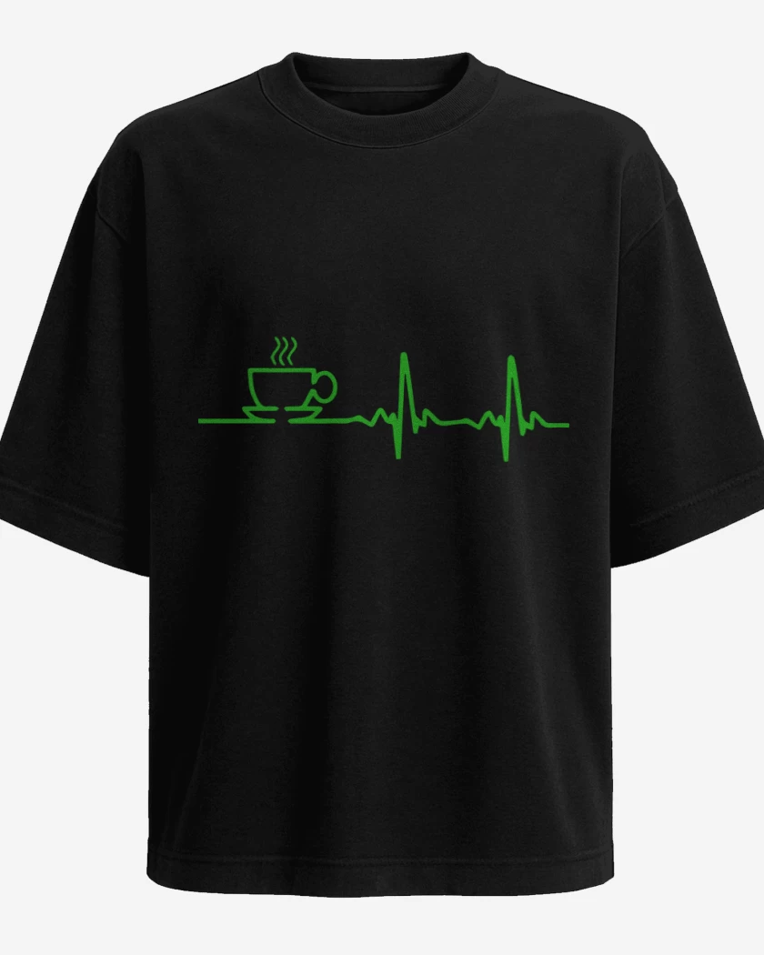 Polera Oversize Negro de Pulso cafe