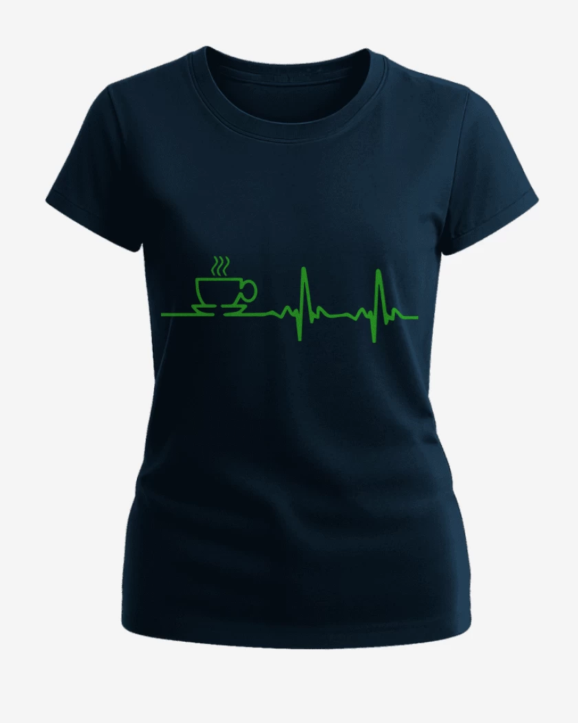 Polera de Mujer Azul Marino de Pulso cafe