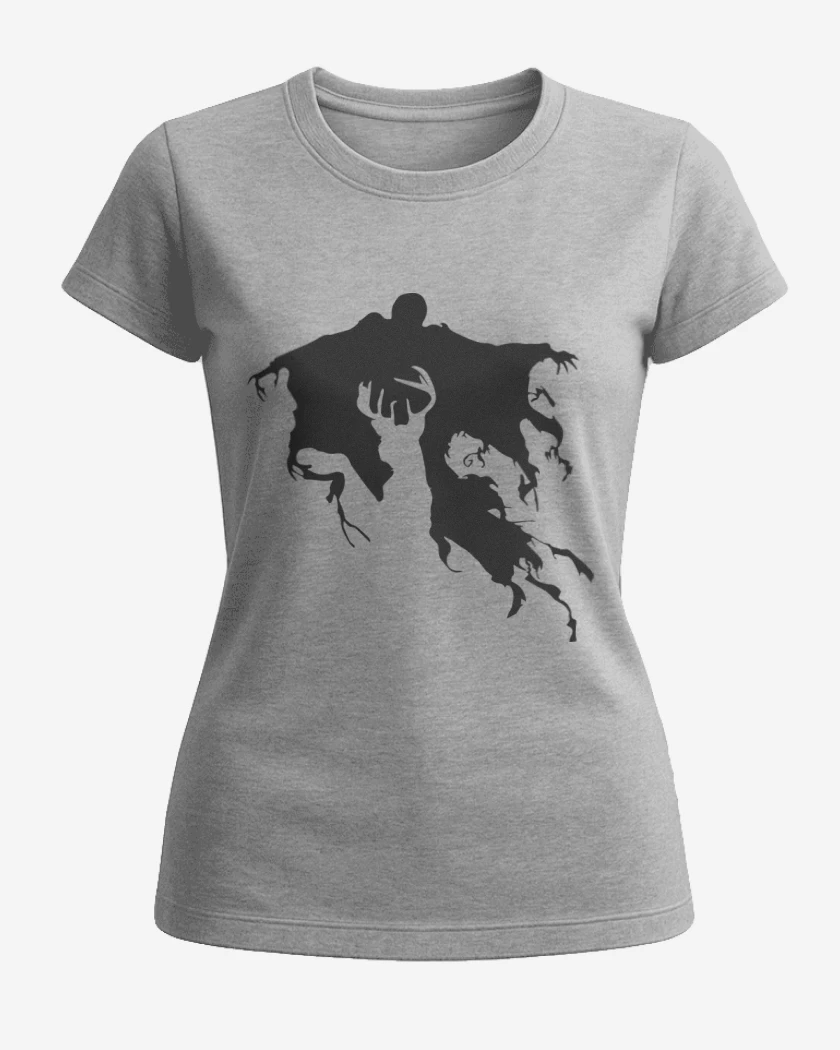 Polera de Mujer Gris Melange de Dementor