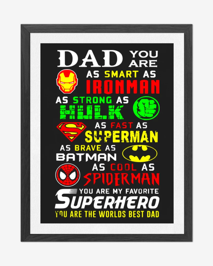 Cuadro decorativo Negro de Super dad