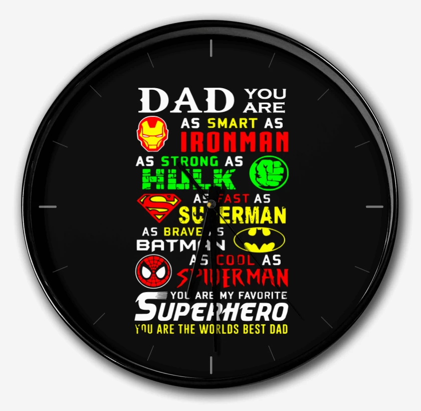 Reloj Negro de Super dad