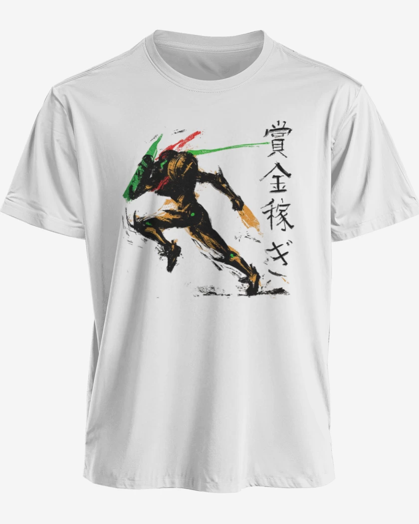 Polera premium Blanco de Samus aran