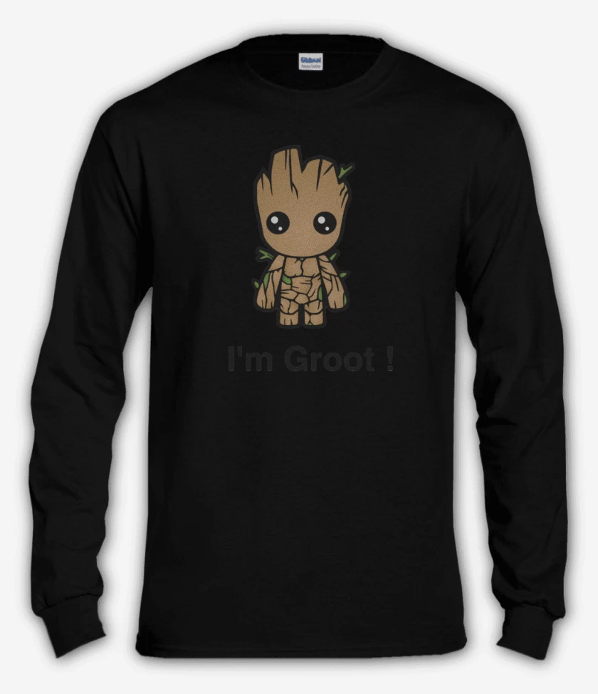 Polera manga larga Negro de Groot