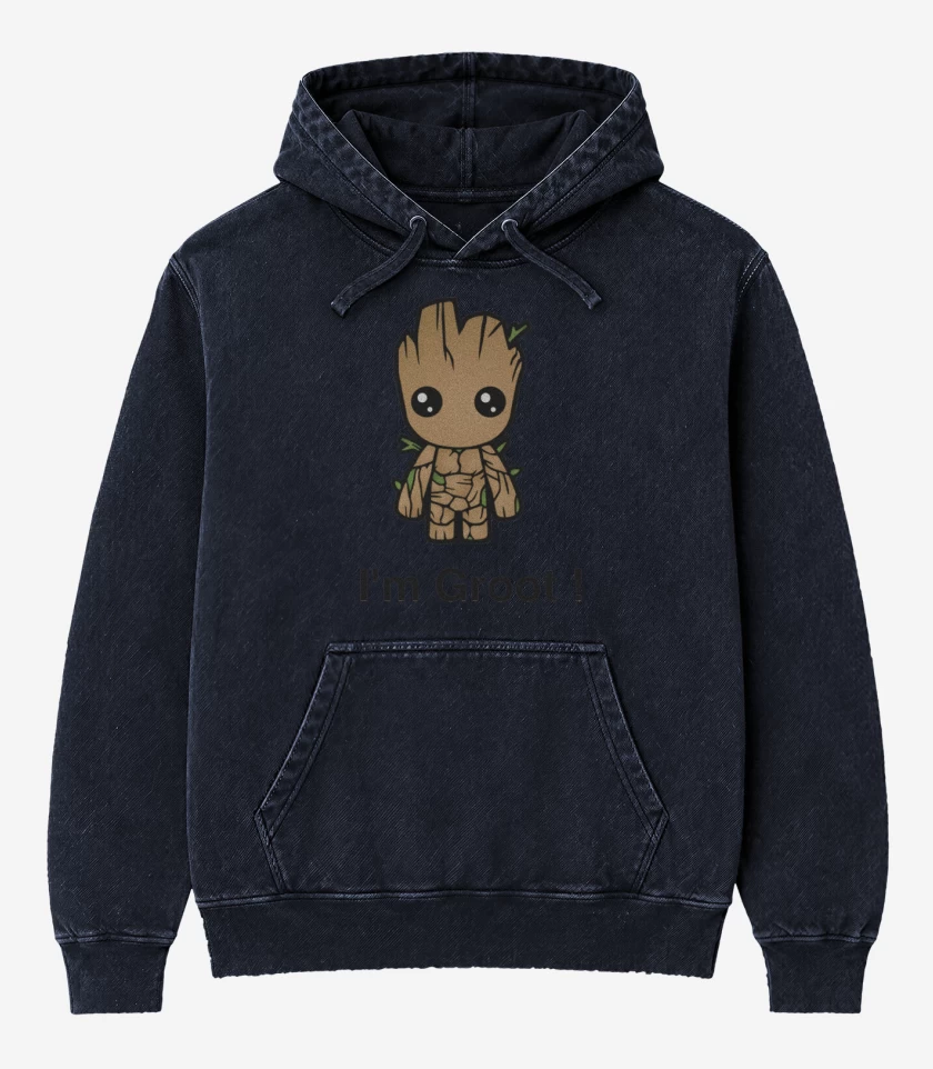 Poleron Canguro Acid Wash Groot