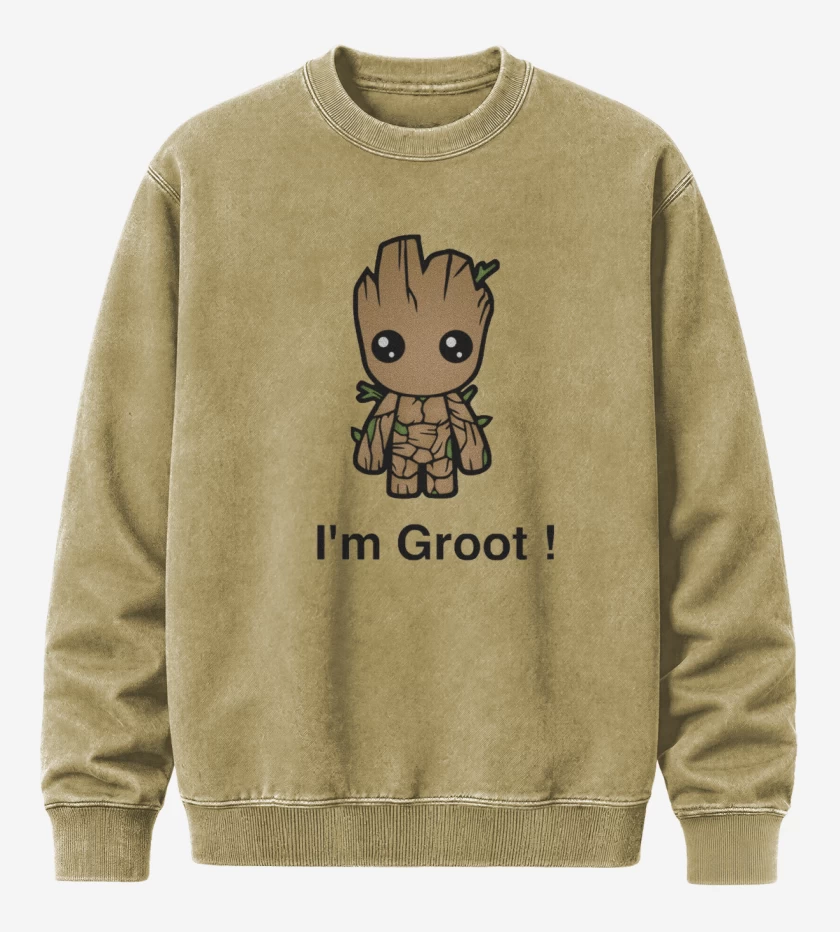 Poleron Polo Acid Wash Beige de Groot