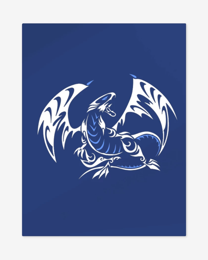 Print metalico Azul Rey de Yugioh