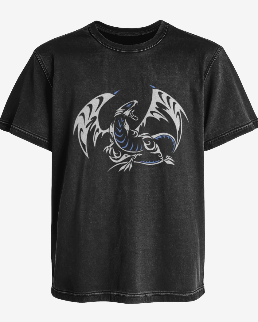 Polera desgastada Negro de Yugioh