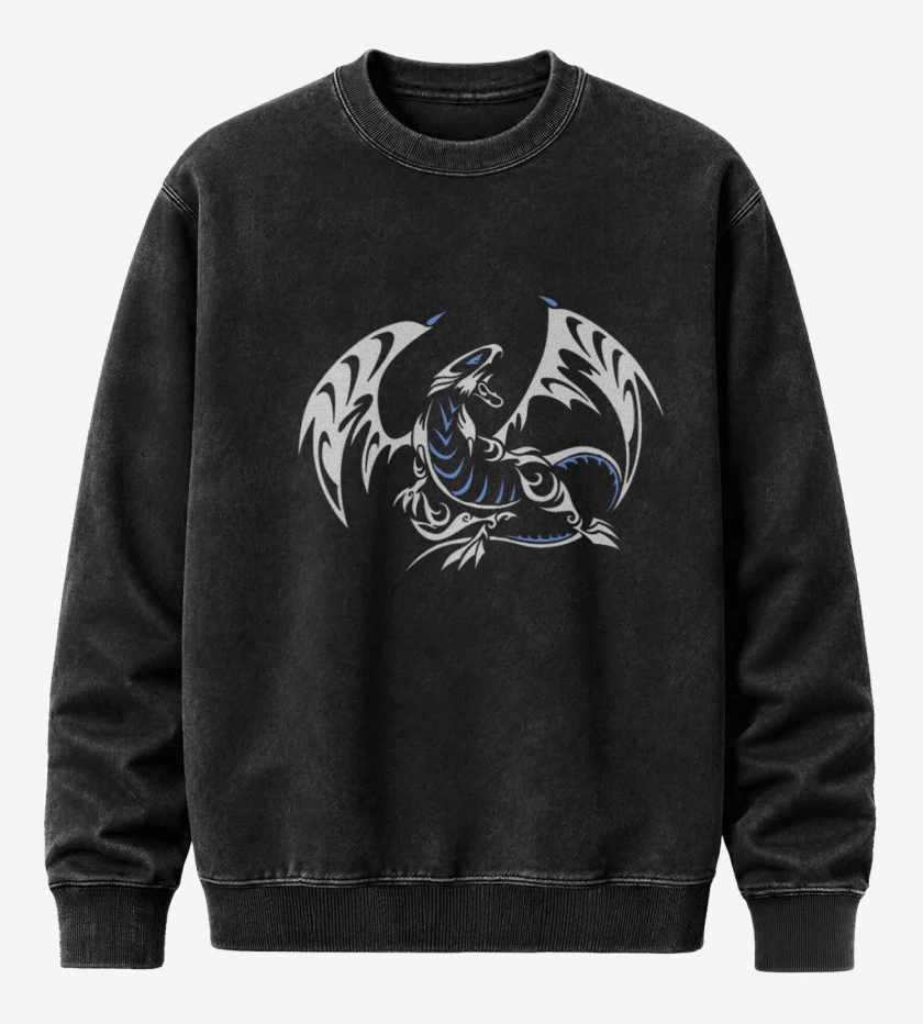 Poleron Polo Acid Wash Negro de Yugioh