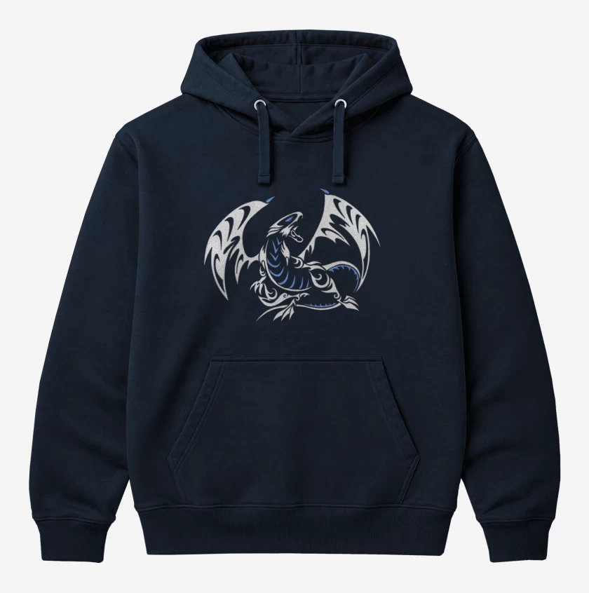 Polerón Canguro Azul Marino de Yugioh