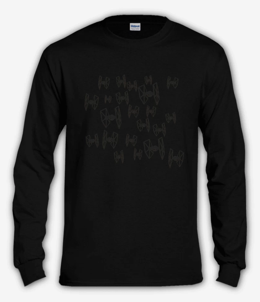 Polera manga larga Negro de star wars2