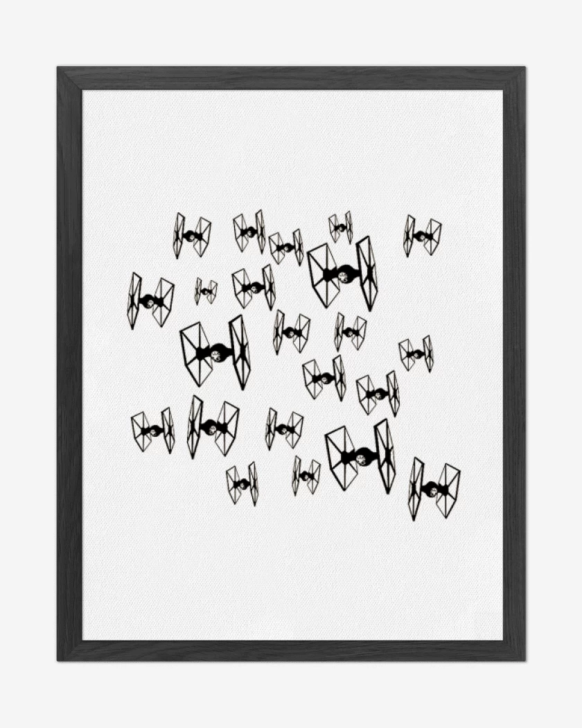 Cuadro decorativo Blanco de star wars2
