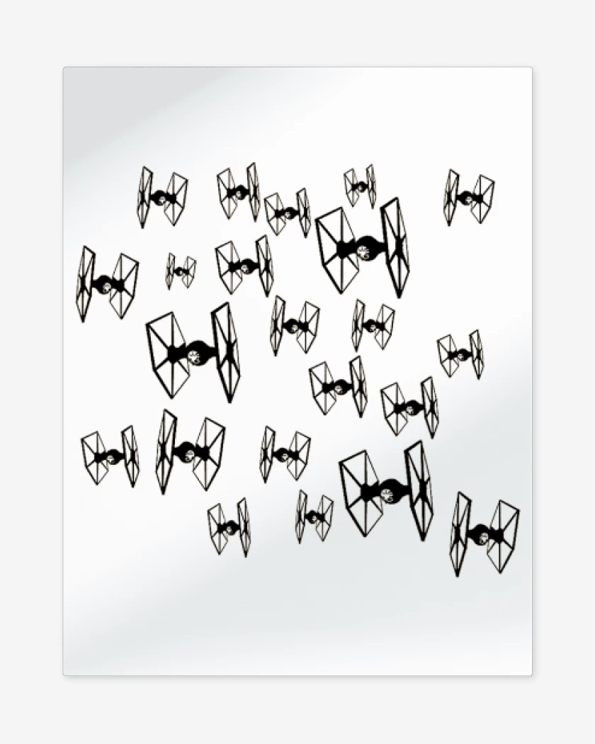 Print metalico Blanco de star wars2