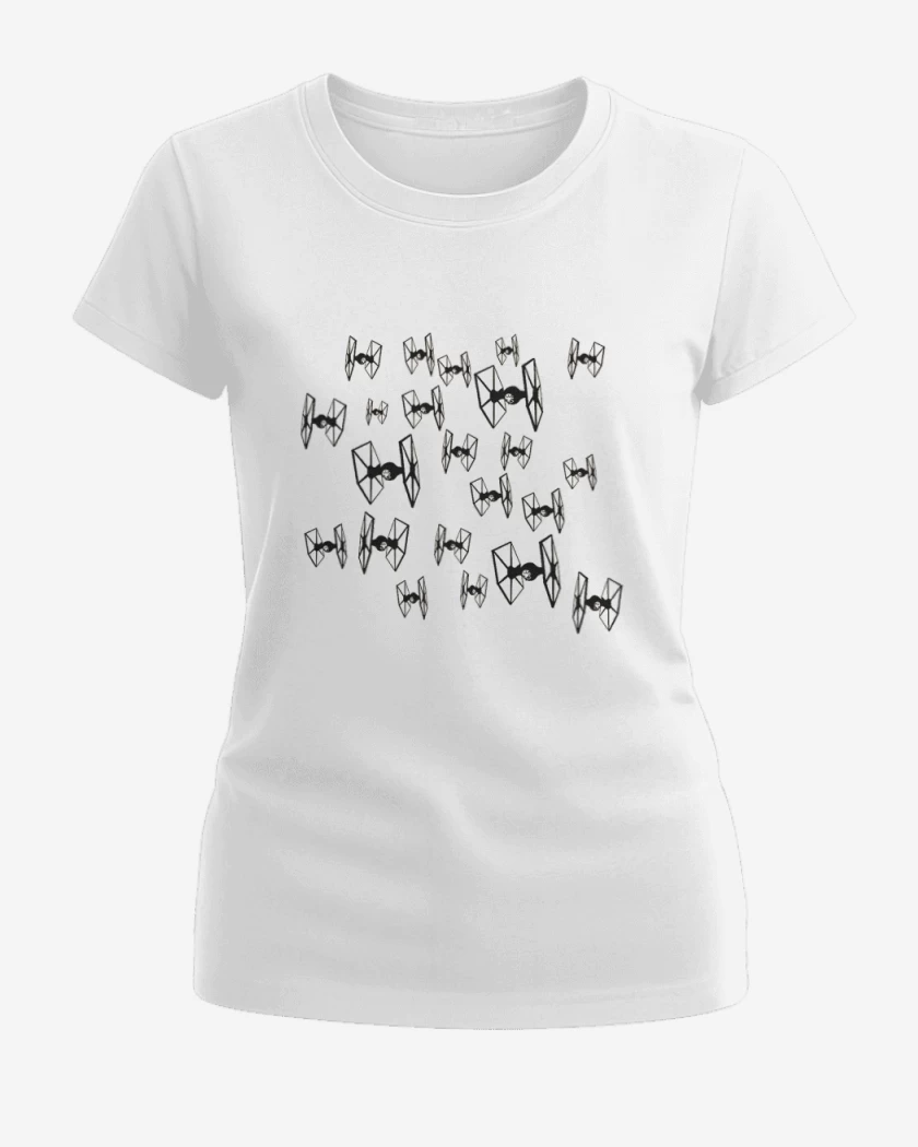 Polera de Mujer Blanco de star wars2