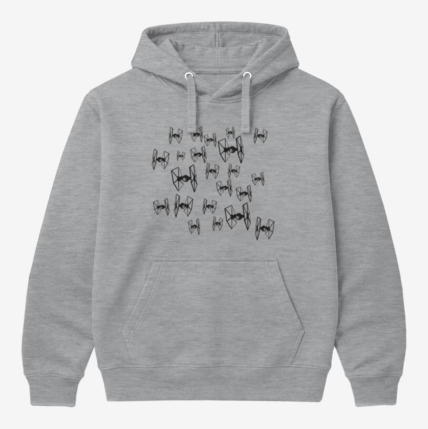 Polerón Canguro Gris Melange de star wars2
