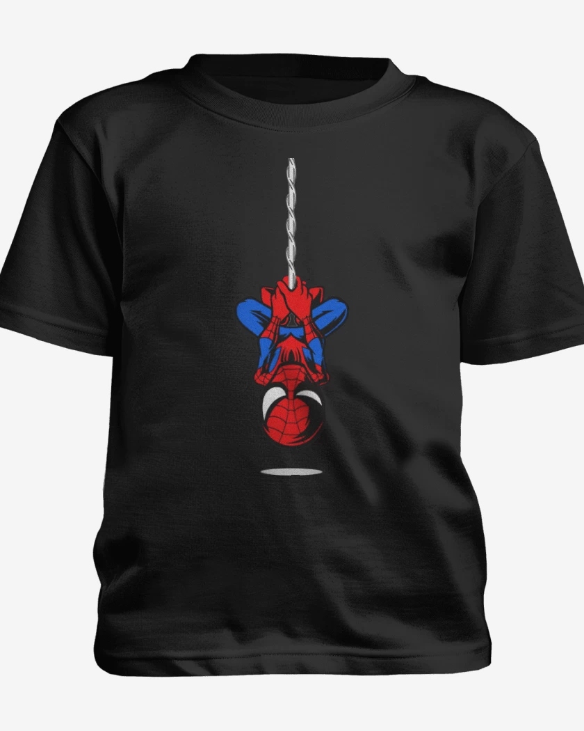 Polera de niño Hombre araña colgando