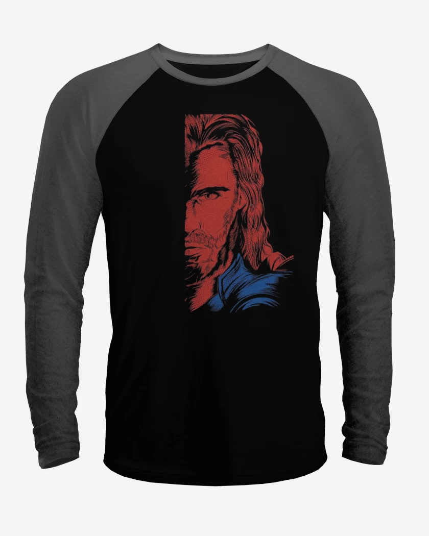 Polera Raglan Negro / Negro Heather de Thor imp directa