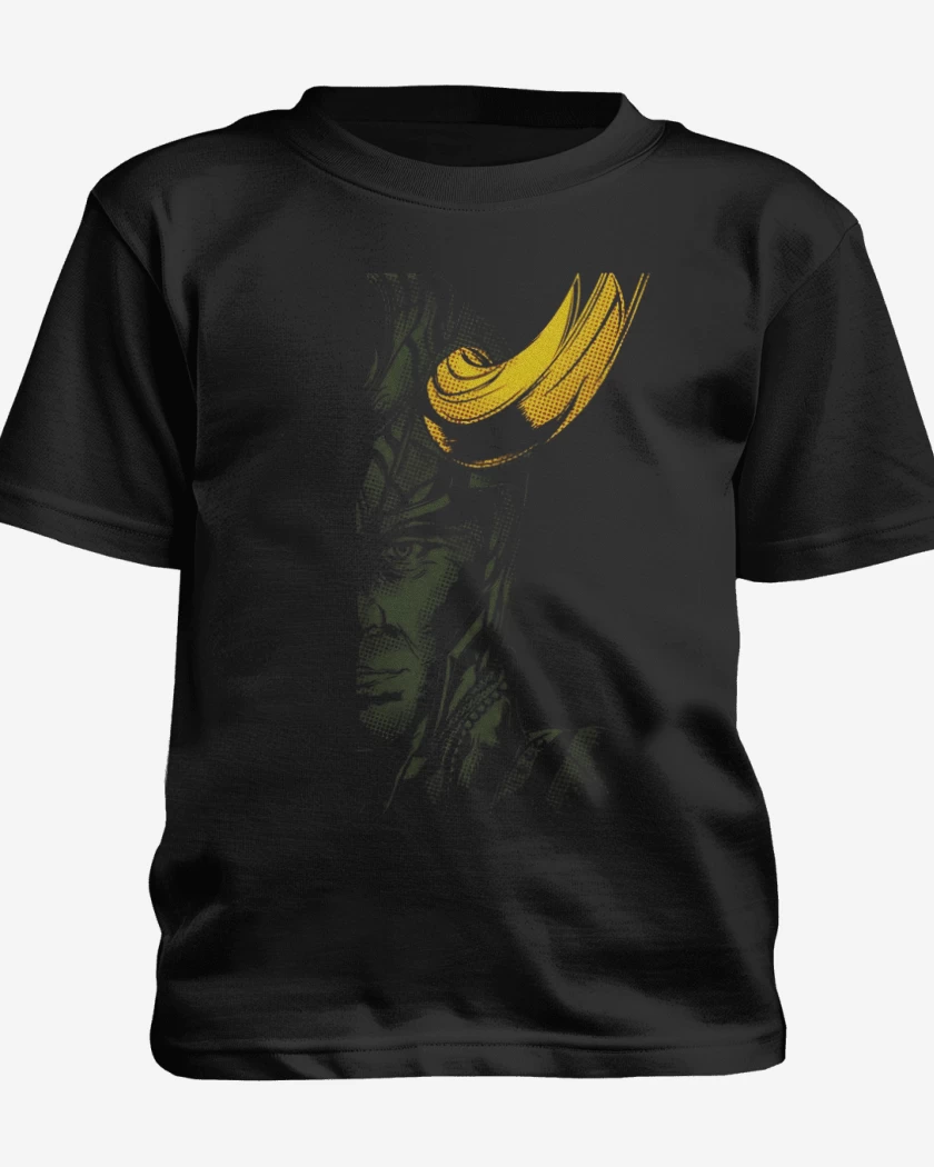 Polera de niño Negro de Loki imp dir