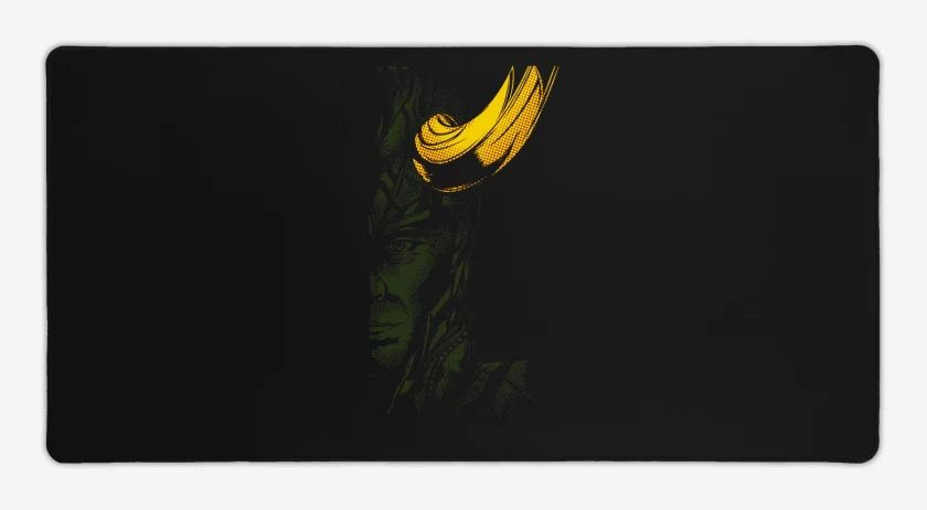 Mouse pad Gamer Negro de Loki imp dir