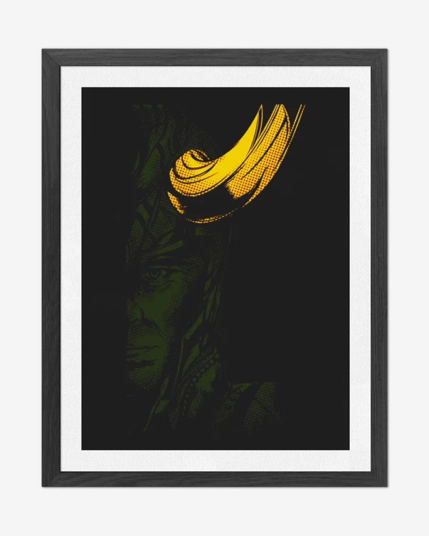 Cuadro decorativo Negro de Loki imp dir